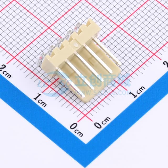 1x5P 间距:2.54mm 弯插 系列:KK 254(MX2510) 【插件】实物图