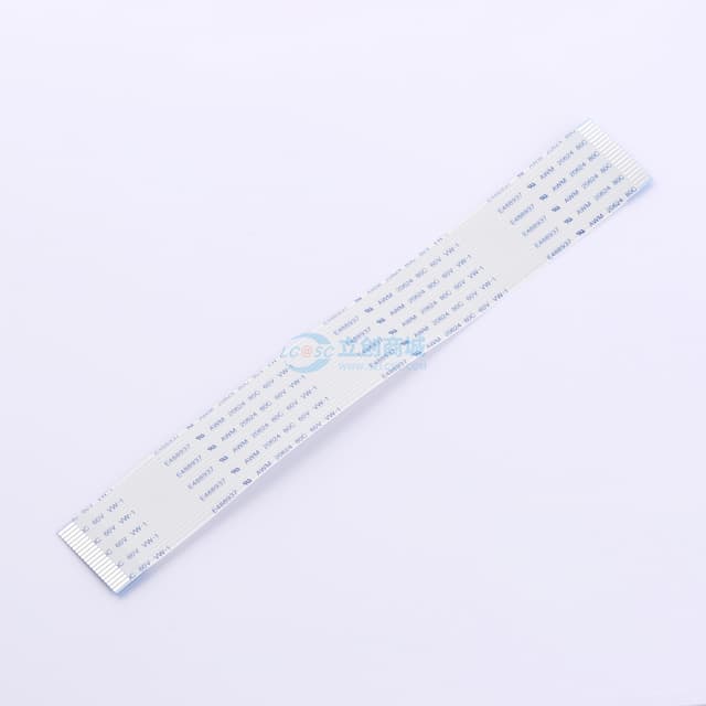 FFC连接线 20P 间距1.0mm 长15CM 同向实物图