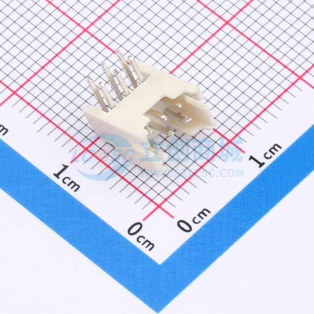 2x3P 间距:2mm 弯插 系列:PHD 【插件】实物图