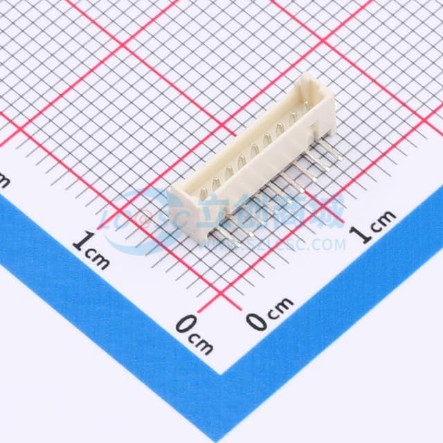 1x9P 间距:1.25mm 弯插 【插件】实物图