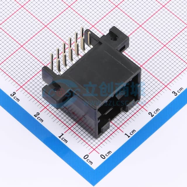 2x6P 间距:2.5mm 弯插 【插件】实物图