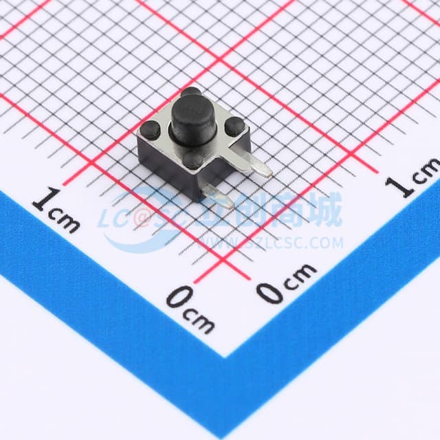 4.5*4.5*4.5mm 立贴 轻触开关 【插件】实物图