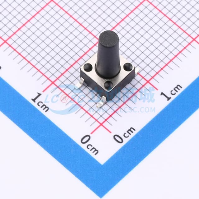 6*6*12mm 立贴 轻触开关 【轻触】实物图