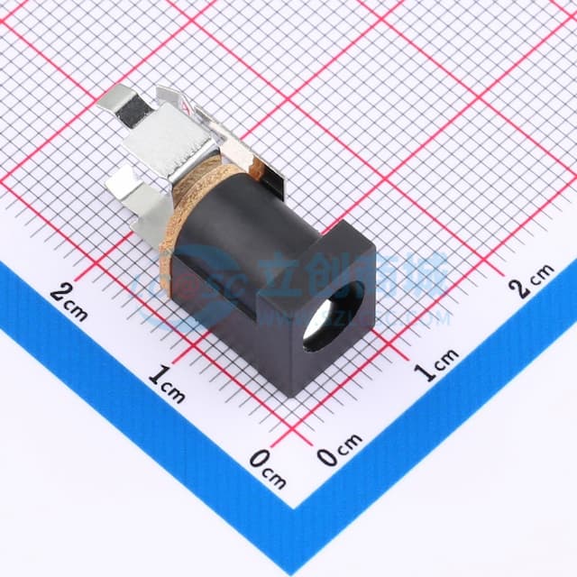 DC电源插座 内径:2mm 外径:6.4mm 【插件】实物图