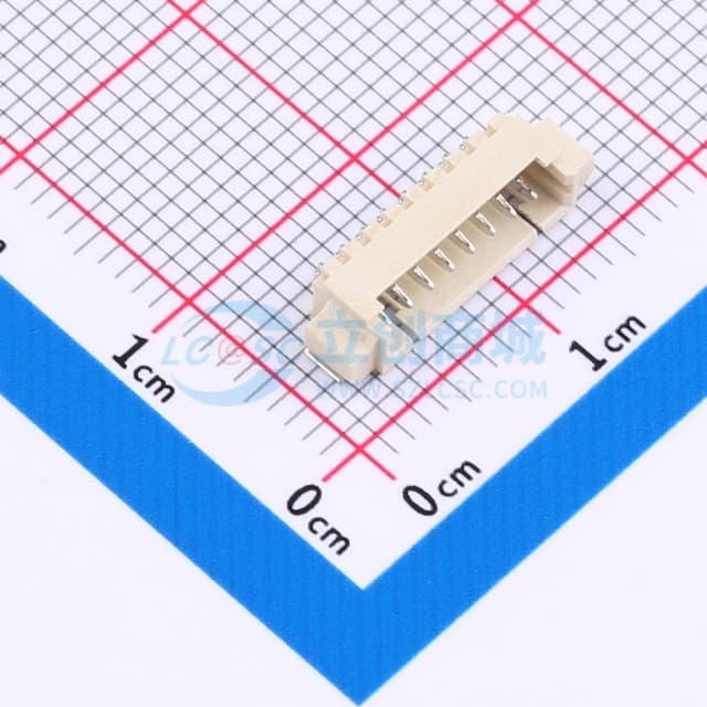 1x8P 间距:1.25mm 卧贴 系列:PicoBlade(MX 1.25)实物图