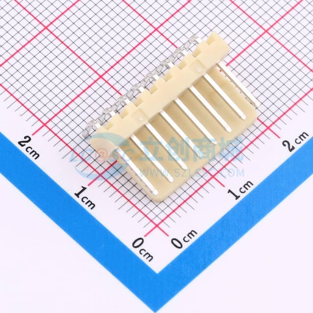1x8P 间距:2.54mm 弯插 系列:KK 254(MX2510) 【插件】实物图