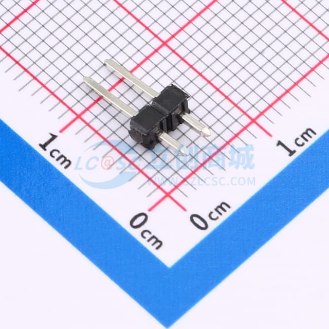 1x2P 间距:2.54mm 方针 直插 【排针】实物图