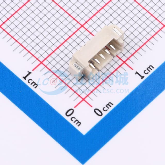 1x5P 间距:1.25mm 卧贴 系列:PicoBlade(MX 1.25)实物图