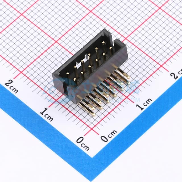 2x6P 间距:2mm 弯插 【插件】实物图