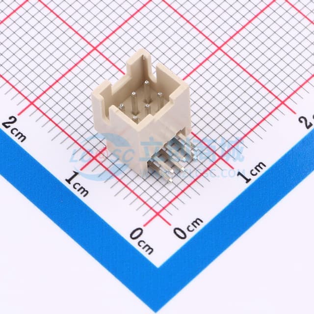 2x3P 间距:2mm 弯插 系列:PHB 【插件】实物图