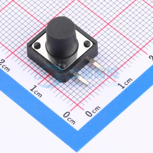 11.7x11.5x10mm 边二脚 直插 轻触开关 【轻触】实物图