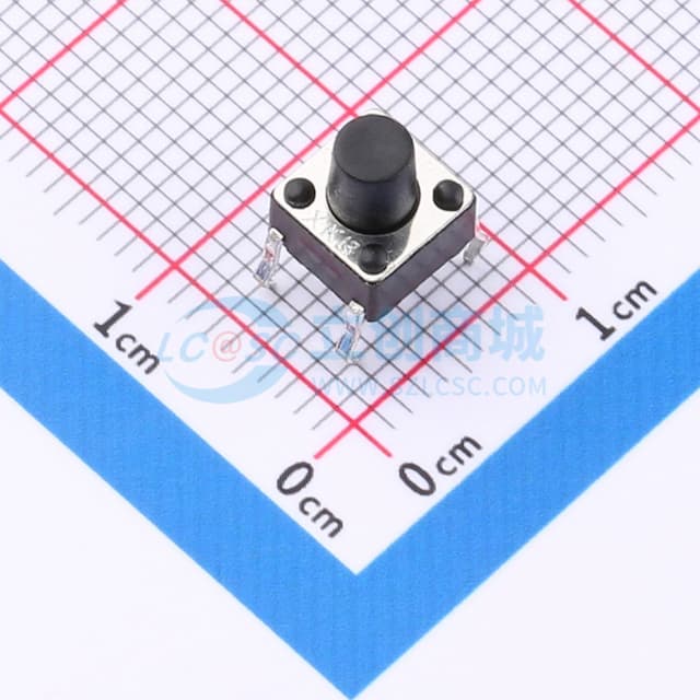 6*6*7mm 直插 轻触开关 【轻触】实物图