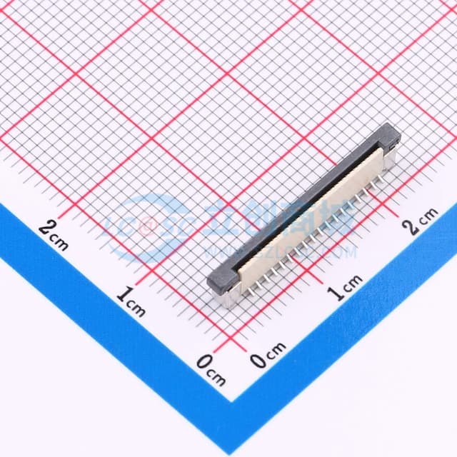 间距:0.5mm P数:36P 抽屉式 单侧触点/垂直实物图