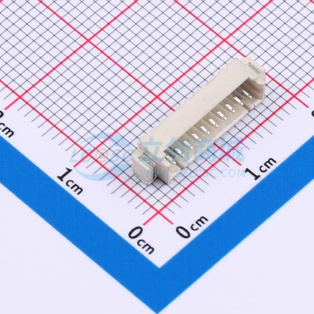 1x10P 间距:1.25mm 卧贴 系列:PicoBlade(MX 1.25)实物图