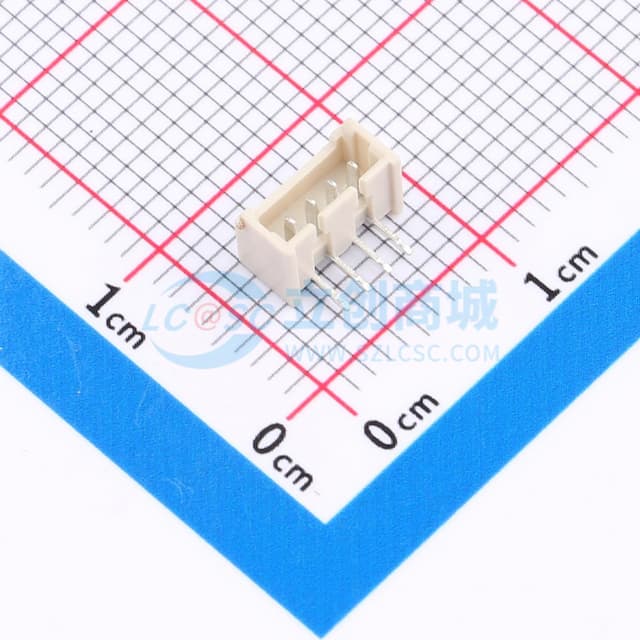 1x4P 间距:1.25mm 弯插 【插件】实物图