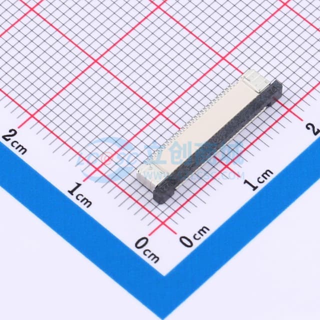 抽屉式 下接 P数:28P 间距:0.5mm实物图