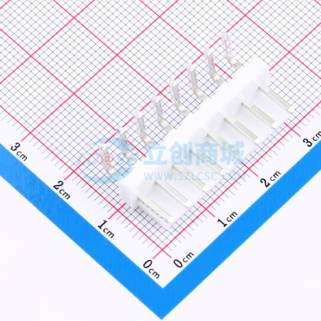 1x8P 间距:3.96mm 弯插 系列:VH 【插件】实物图