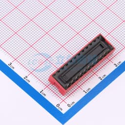 间距2.54mm 平拨,凸起式 12位拨码开关 【拨码】缩略图