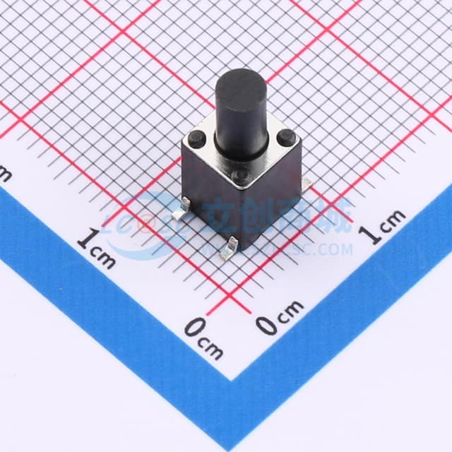 6*6*14mm 立贴 轻触开关实物图