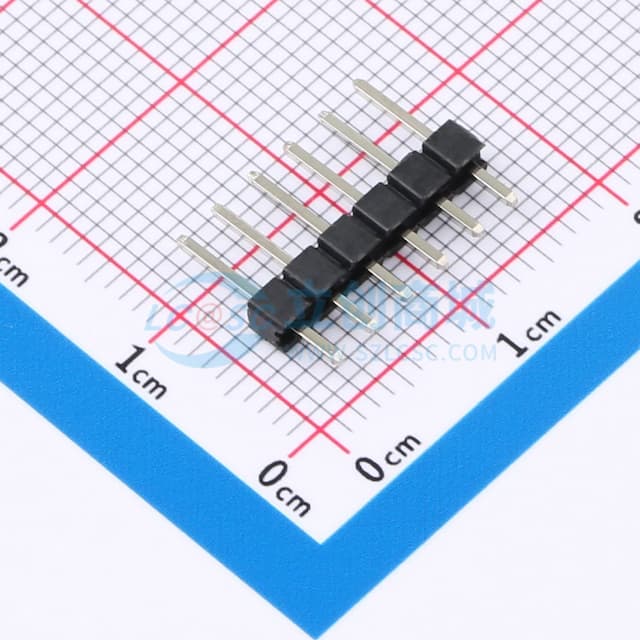 1x6P 间距:2.54mm 方针 直插 【排针】实物图