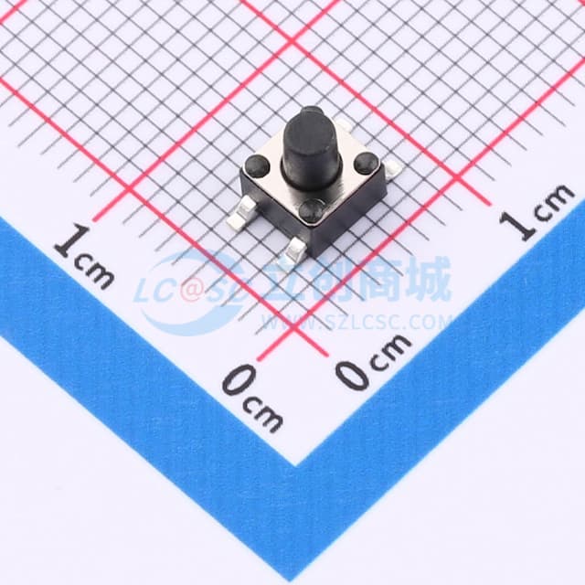 4.5*4.5*5.5mm 立贴 轻触开关实物图