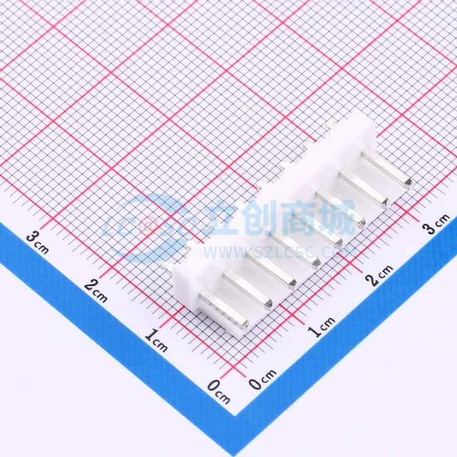 白色 1x8P 间距:3.96mm 直插 系列:VH【插件】实物图