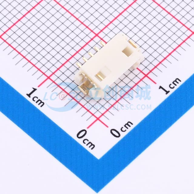 1x5P 间距:1.25mm 卧贴实物图