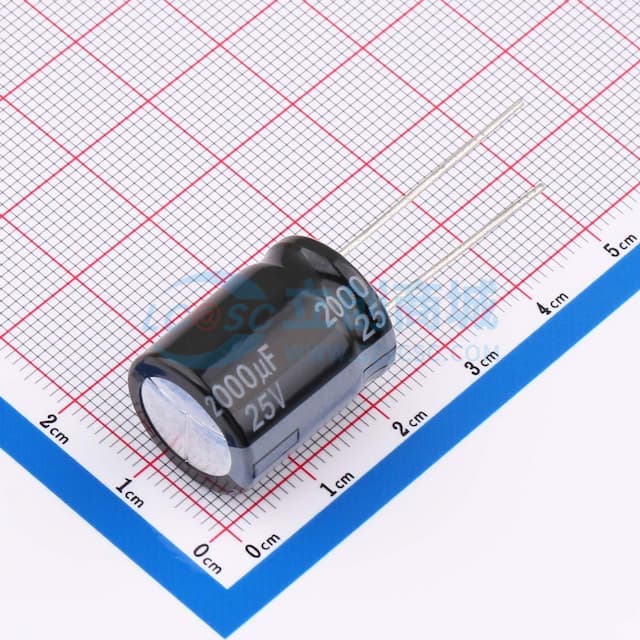 2000uF ±20% 25V 【插件】实物图