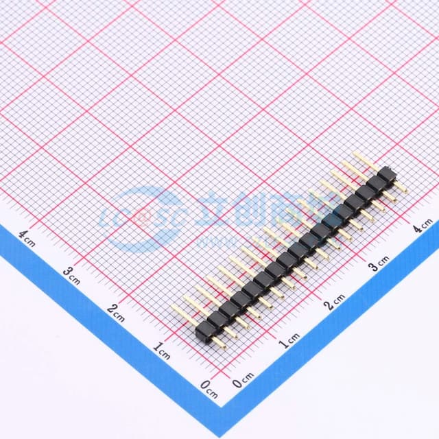 1x17P 间距:2.54mm 方针 【排针】实物图