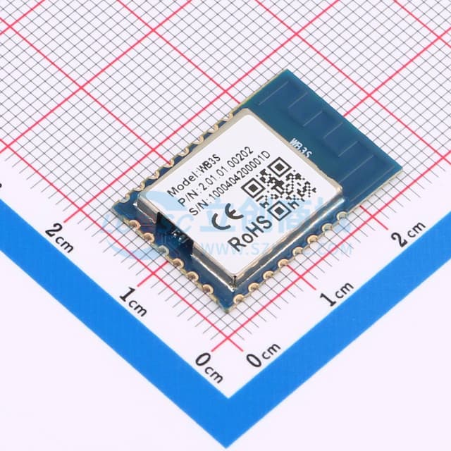 低功耗32位MCU、1T1R WLAN、最高主频120MHz的Wi-Fi蓝牙模组实物图