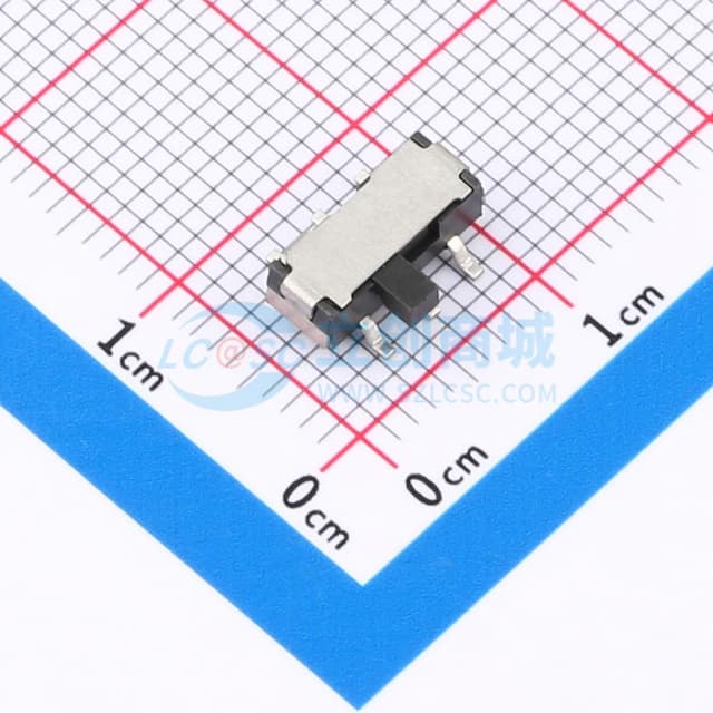 柄长2mm 卧贴双档 滑动开关实物图