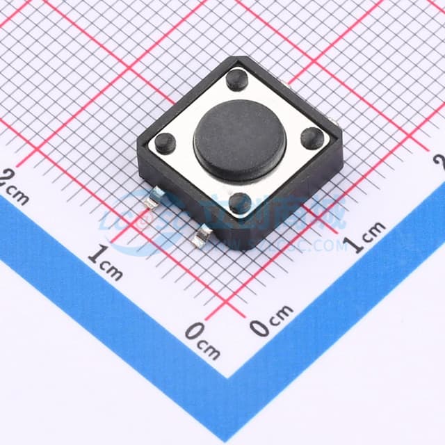 12*12*4.3mm 立贴 轻触开关实物图