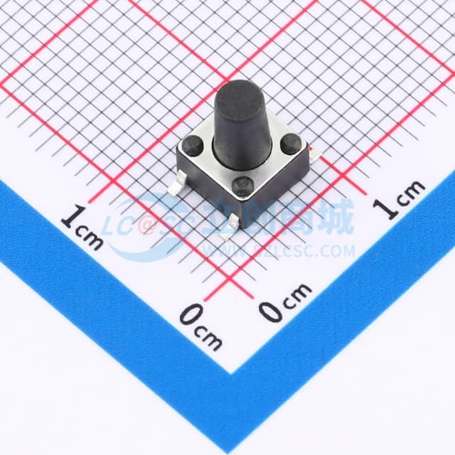 6*6*9mm 立贴 轻触开关实物图