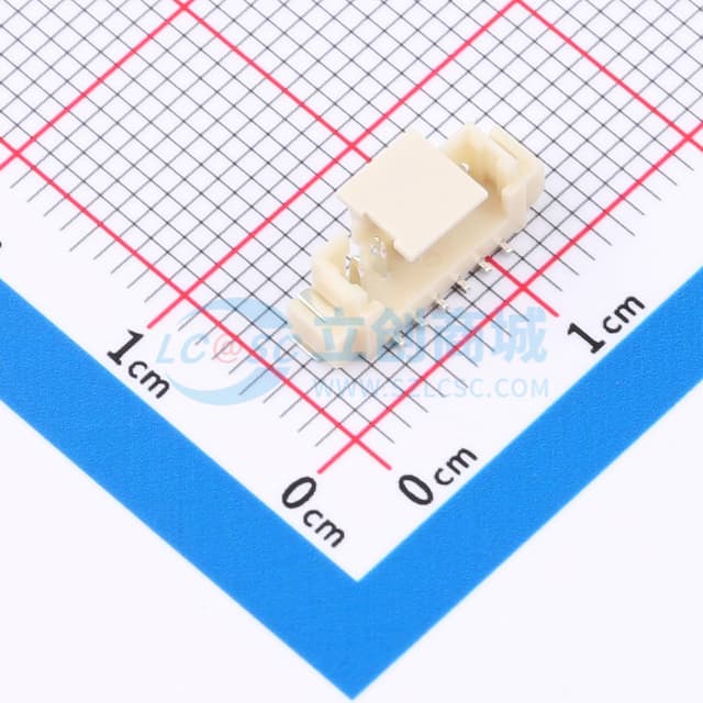 1x6P 间距:1.25mm 立贴实物图