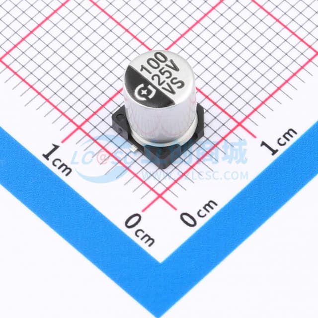 100uF ±20% 25V实物图
