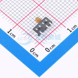 滑动开关6.6*2.7*2.0贴片侧拨三脚拨动开关二档黄柄缩略图