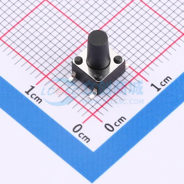 6*6*9.5mm 立贴 轻触开关实物图