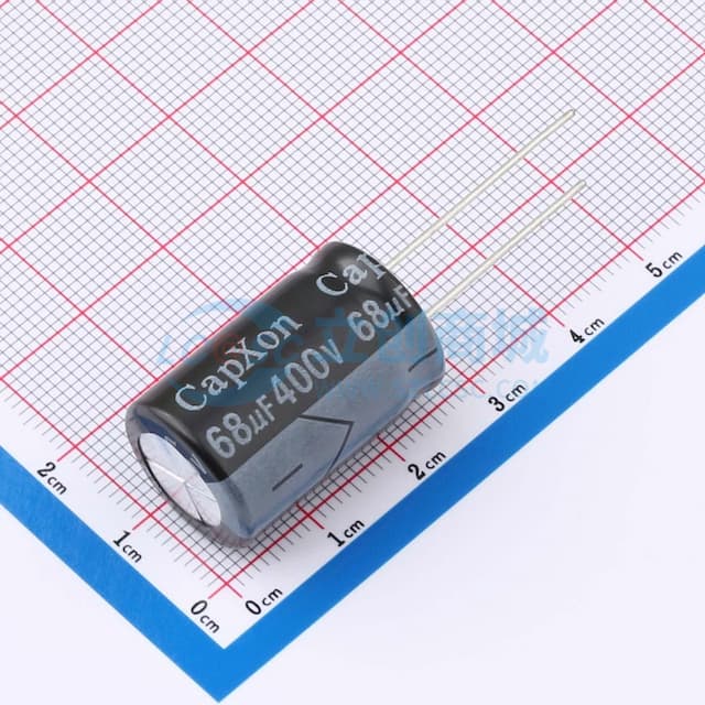 68uF ±20% 400V 【插件】实物图