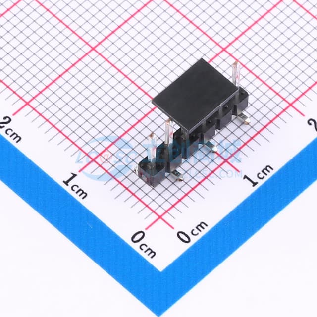 1x6P 间距:2.54mm 方针 立贴实物图