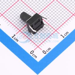 轻触开关6*6*9.0mm插件四脚DIP圆柄黑柄250gf 【轻触】缩略图