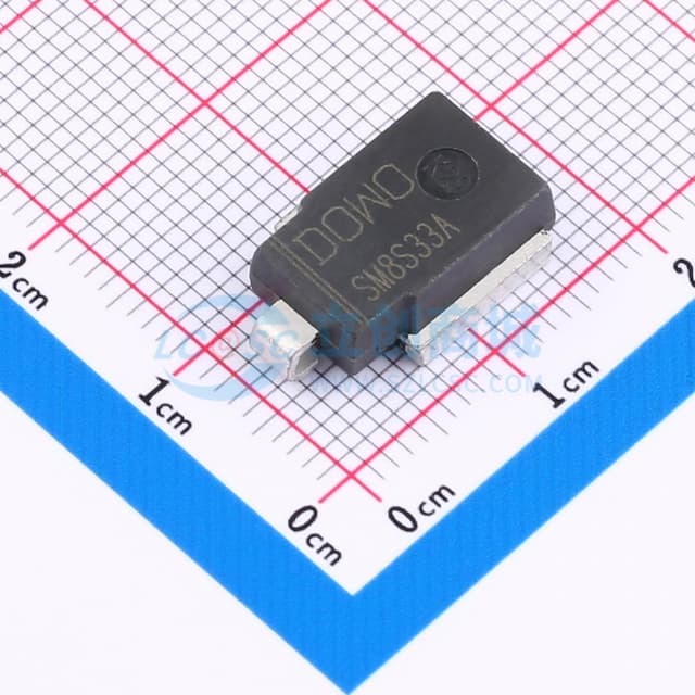 单向TVS 33V截止 峰值脉冲电流：124A实物图