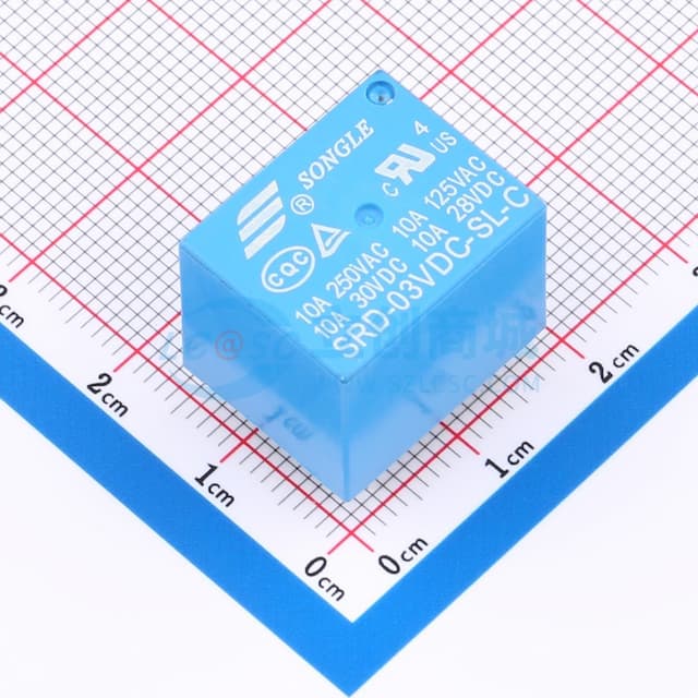 蓝色 单组转换型继电器【继电】实物图