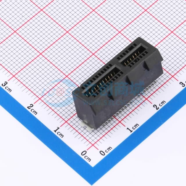 PCIE4.0 卡边缘连接器 PCI-E 卡边缘连接器 SMT TYPE实物图