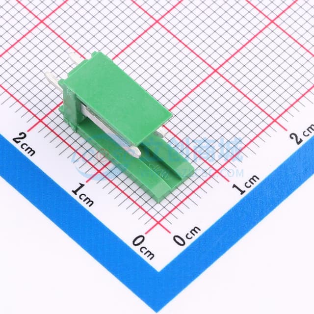 1x2P 间距:3.96mm 直插 【插件】实物图