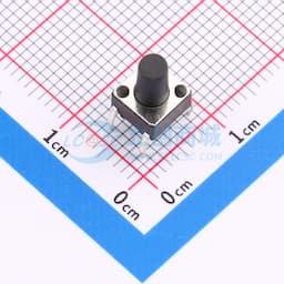 轻触开关6*6*9.0mm插件四脚DIP圆柄黑柄250gf 【轻触】缩略图