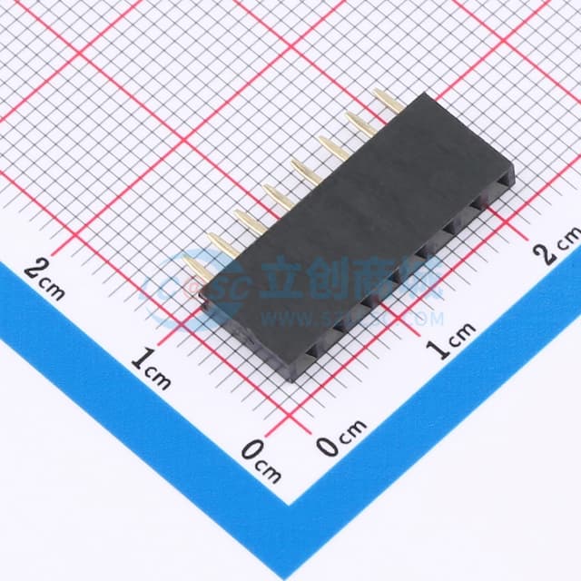 【插件】1x8P 间距:2.54mm 直插实物图