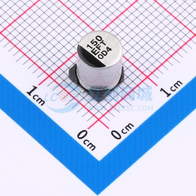 150uF ±20% 25V实物图