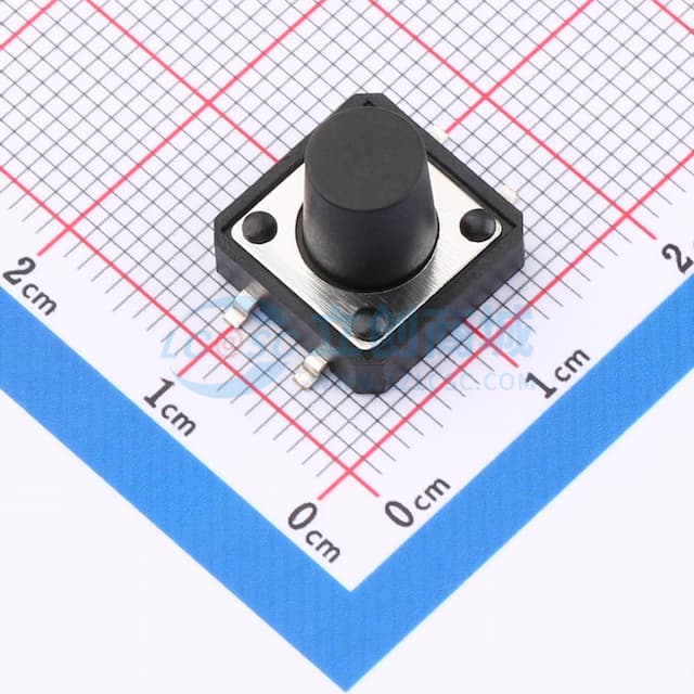 12*12*10.5mm 立贴 轻触开关实物图