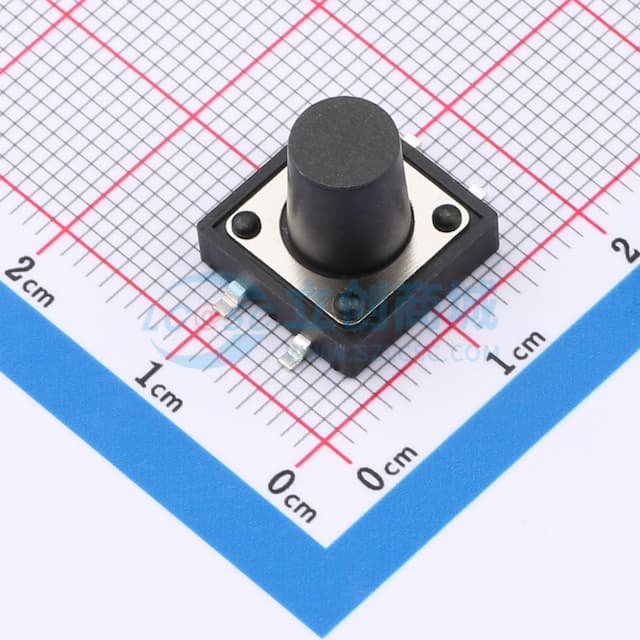 12*12*11mm 立贴 轻触开关实物图