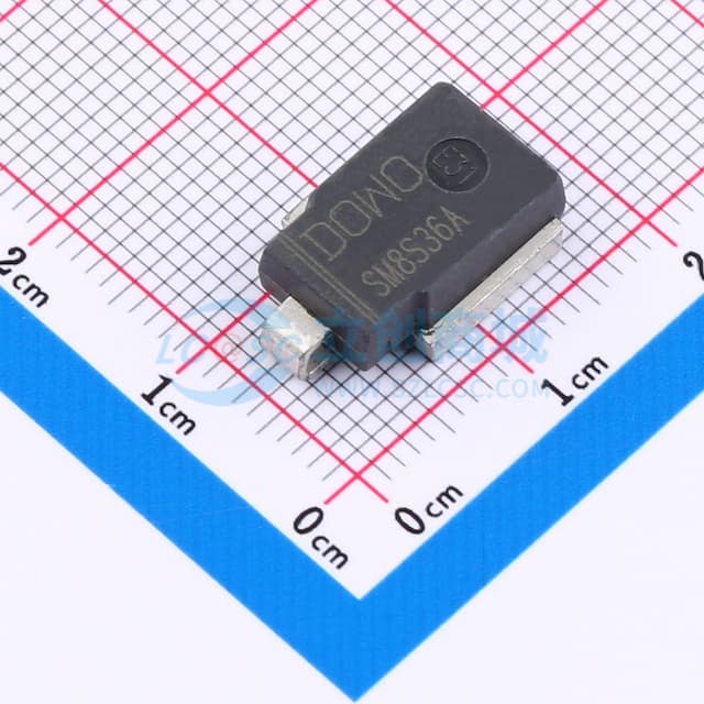 单向TVS 36V截止 峰值脉冲电流：114A实物图